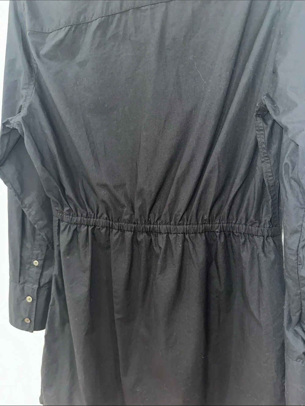 XiRENA Black Button-Front Mini Shirt Dress - Picture 11 of 12